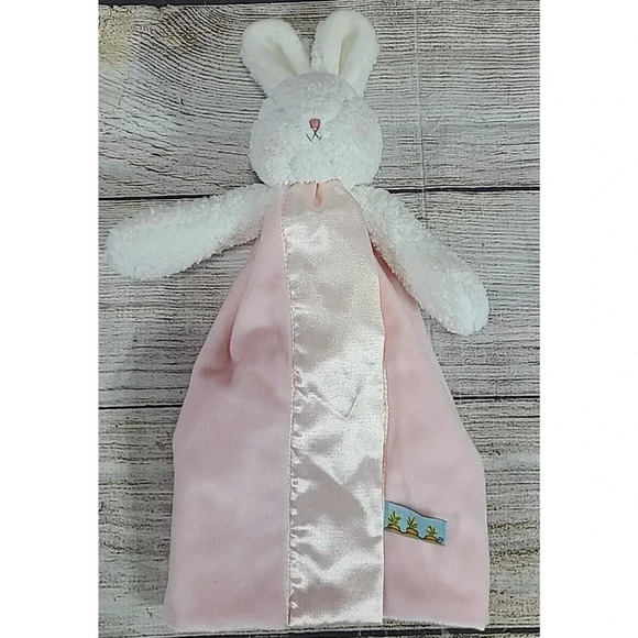 Bunnies By The Bay Plush Bunny Rabbit Baby Lovey Soft Pink White 12" 2021 - Picture 1 of 6